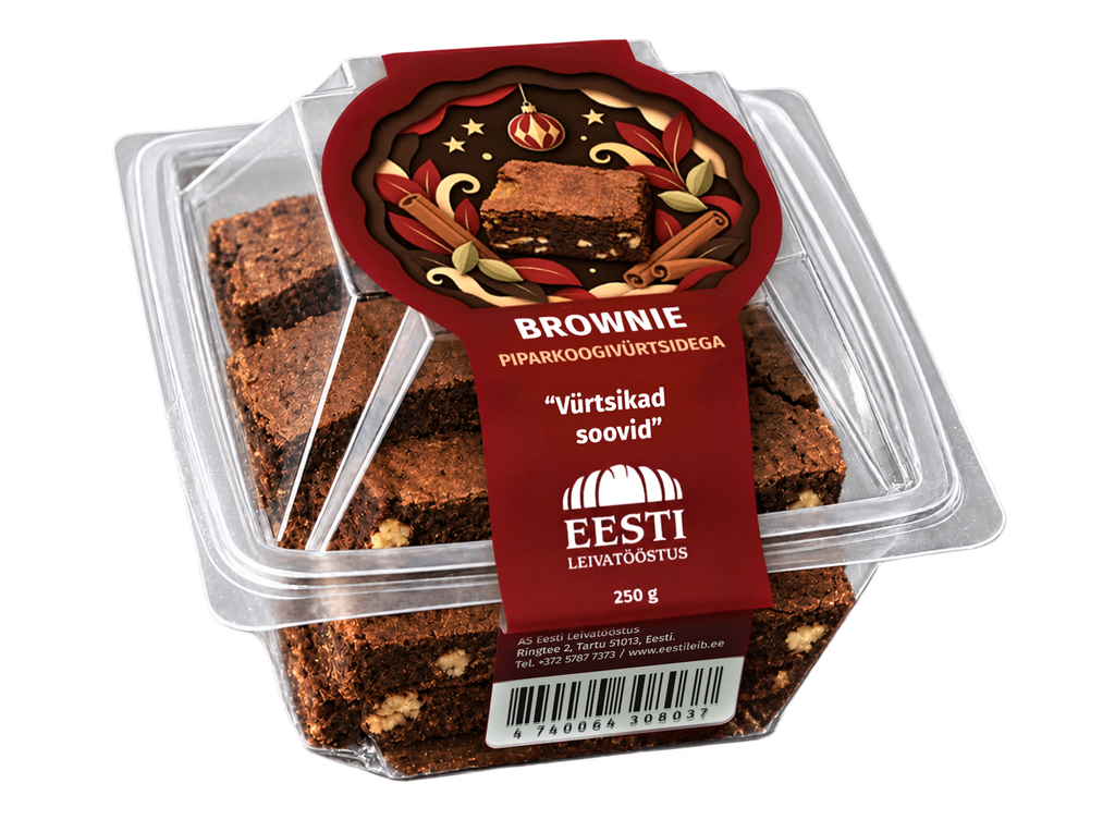 BROWNIE PIPARKOOGIVÜRTSIDEGA 250 g