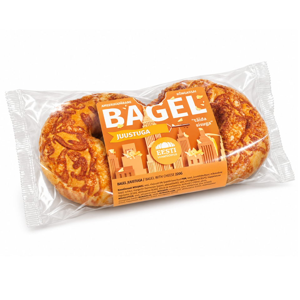 BAGEL JUUSTUGA 220 g (2 tk pakis)